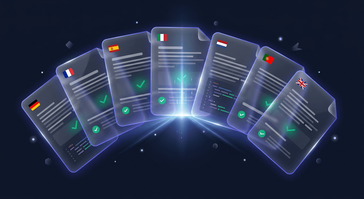 Multi-language compliance checking